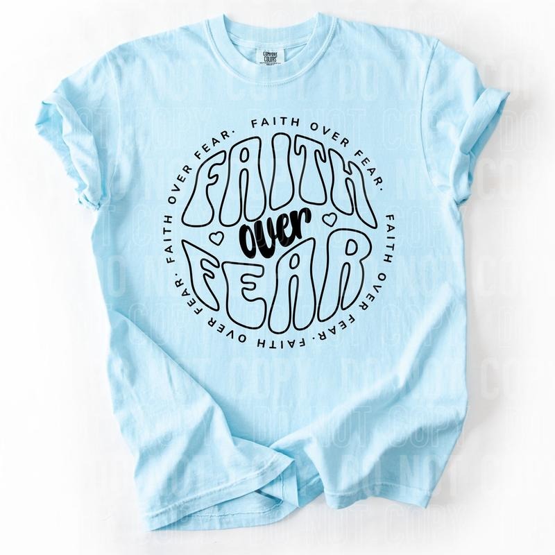 Faith Over Fear DTF Transfers - THIS IS NOT A SHIRT Hoodie, Sweatshirt | HypeCrazeTee.com