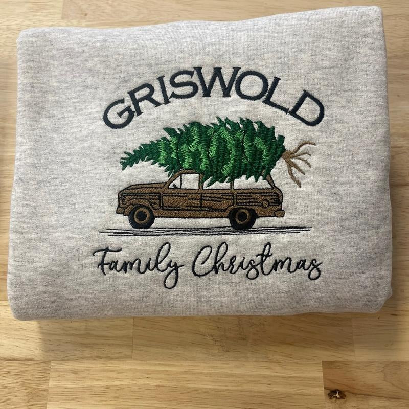 Family Christmas embroidered sweatshirt T-Shirts, Hoodie | HypeCrazeTee.com