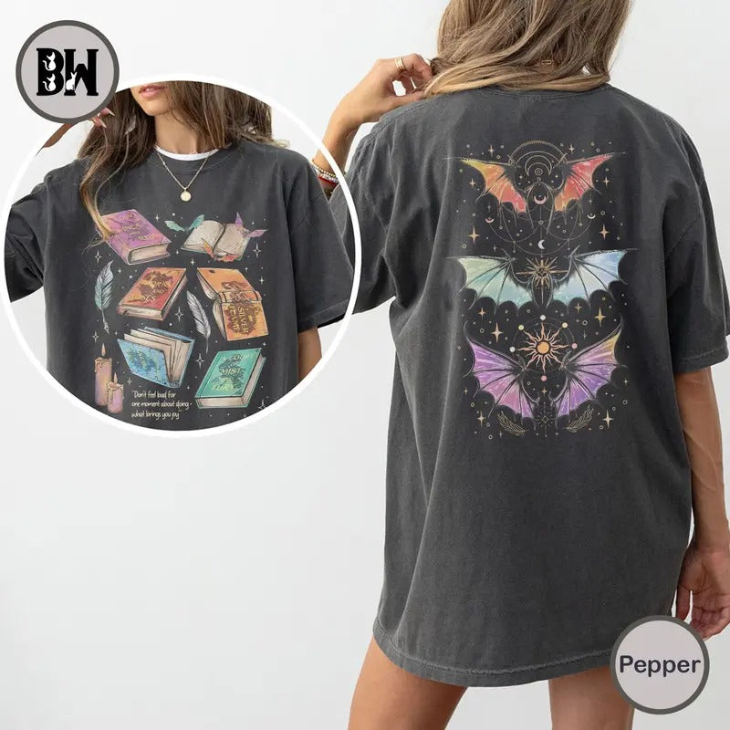 Fan Of ACOTAR Series Two Sided Comfort Colors Shirt, The Bat Boys Shirt, Velaris Book Lover T Shirt, SJM Inspired Tee,...