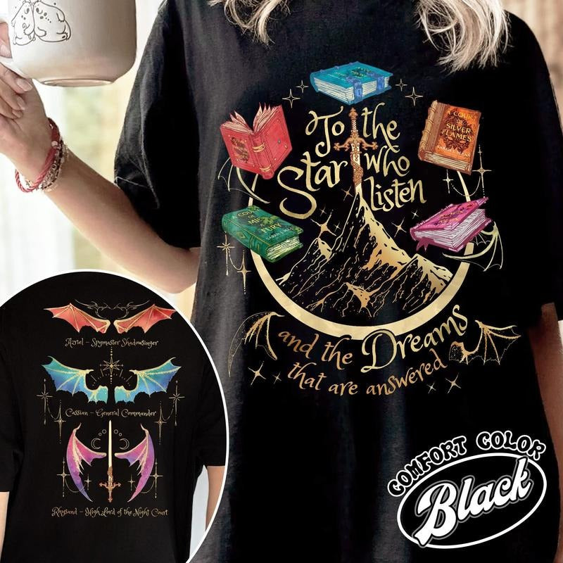 Fan Of ACOTAR Series Two Sided Shirt, Velaris Shirt Acotar Velaris City Of Starlight ,Rhysand Shirt, The Bat Boys Shirt,...