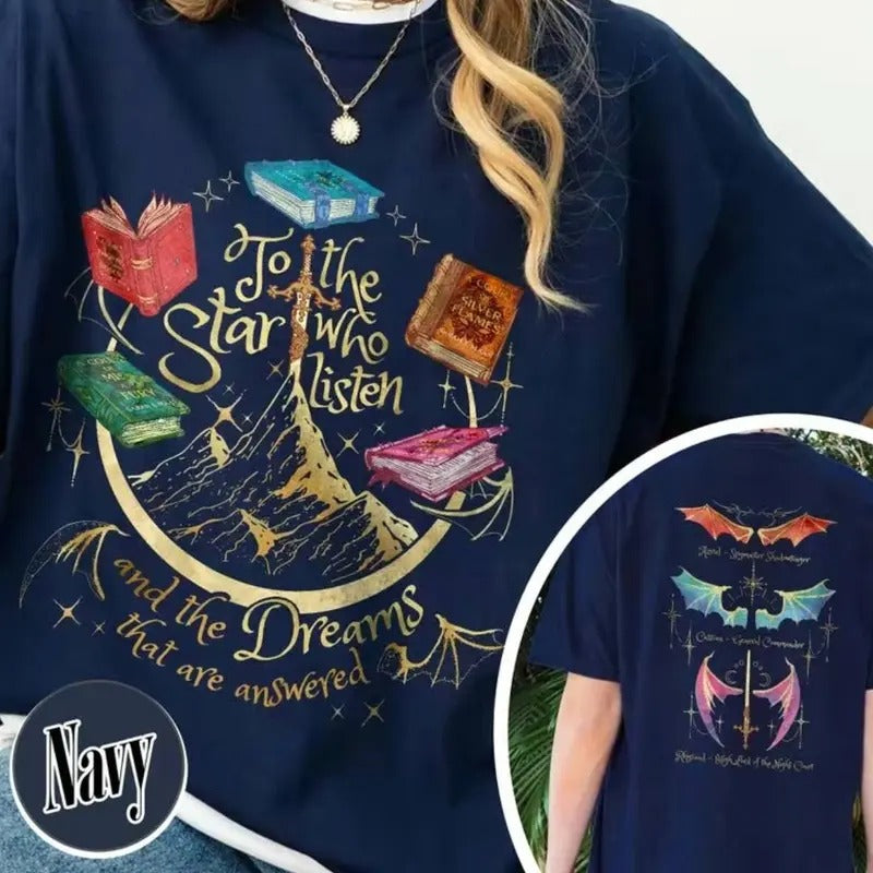 Fan Of ACOTAR Series Two Sided Sweatshirt, The Bat Boys Shirt, Velaris Book Lover T Shirt, SJM Inspired Tee, Gift For...