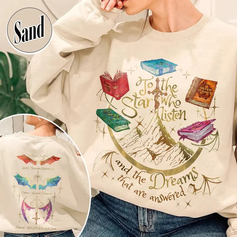 Fan Of ACOTAR Series Two Sided Sweatshirt,Velaris Sweatshirt Acotar Velaris City Of Starlight,Rhysand Sweatshirt,The Bat...