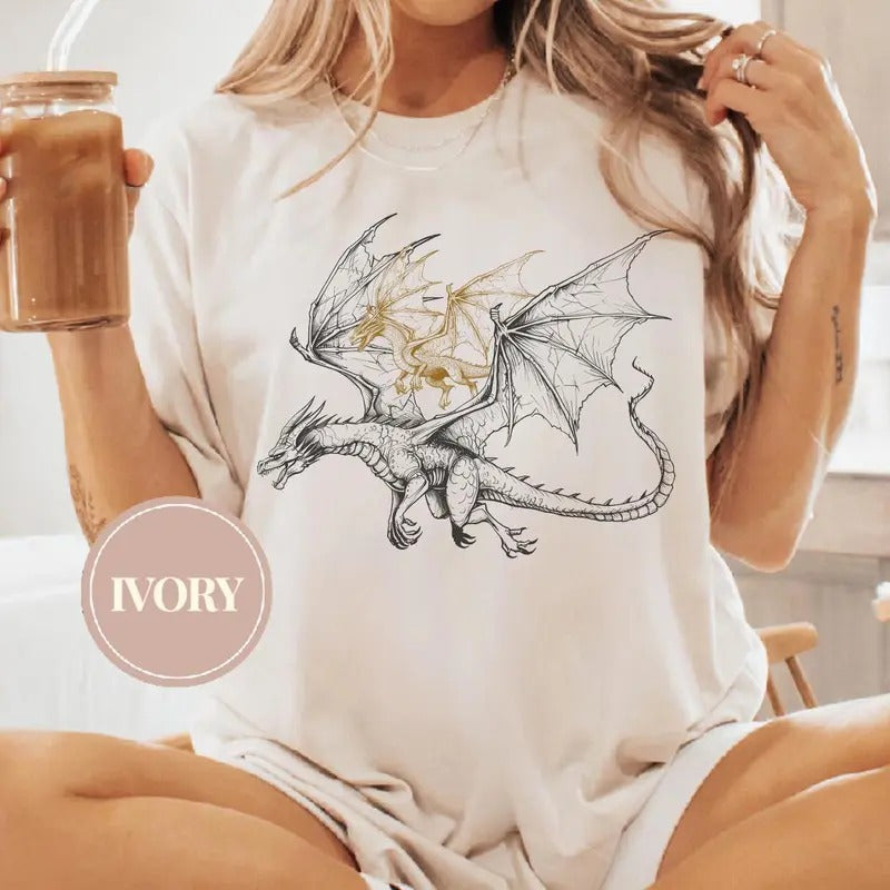Fantasy Book Dragon shirt, The Empyrean Book Shirt, Fantasy Dragon Book Lover Shirt, Book Club Book Lover Gift, Book...