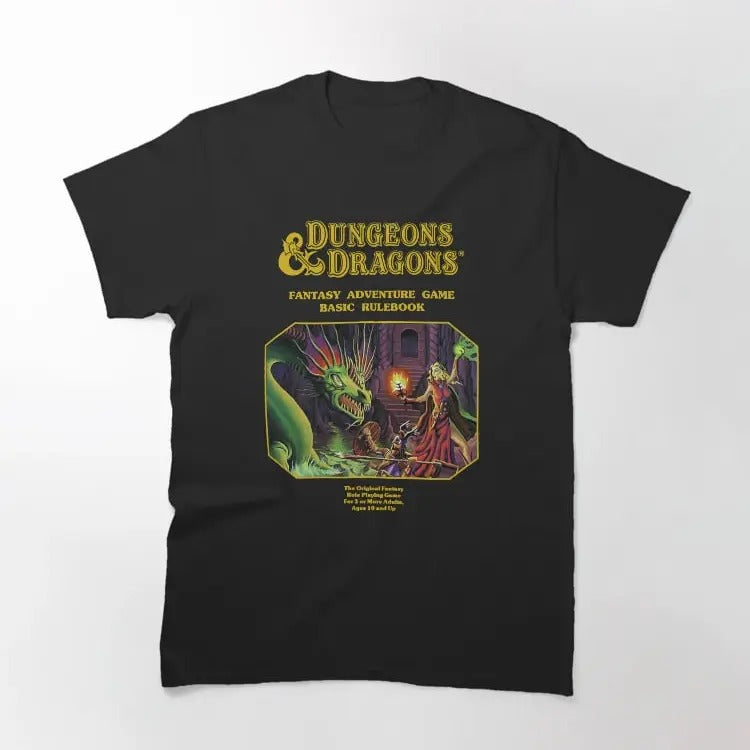 Fantasy Roleplaying On The Table Fantasy Adventure Game Music Fans Classic T-Shirt, Unisex