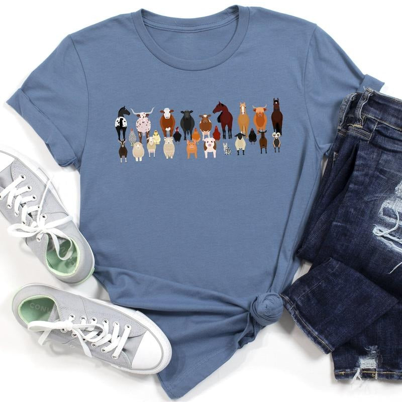 Farm Animal Lovers Super Soft Tees, Shirts, Illustration, Breeds Hoodie, Sweatshirt | HypeCrazeTee.com