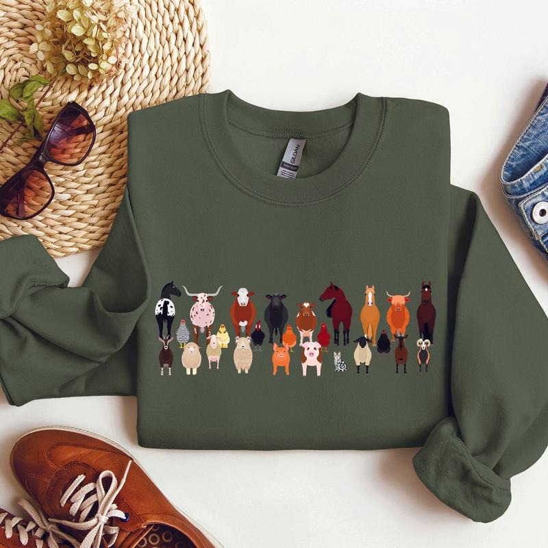 Farm Animals Lover Sweatshirt T-Shirts, Hoodie | HypeCrazeTee.com