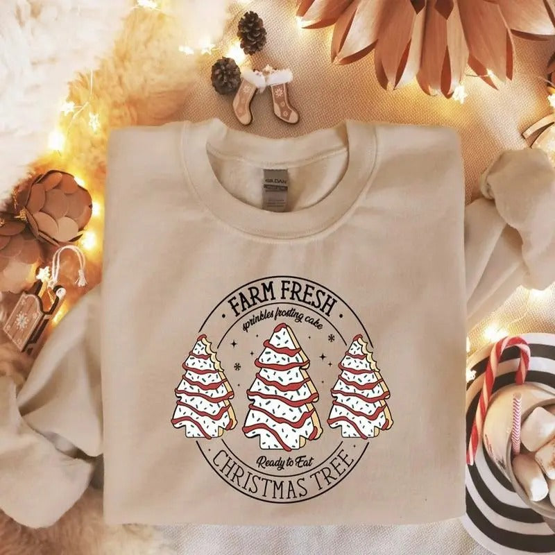 Farm Fresh Tree Cakes Shirt Cake Tree Farm Shirt Funny T-Shirts, Hoodie, Sweatshirt