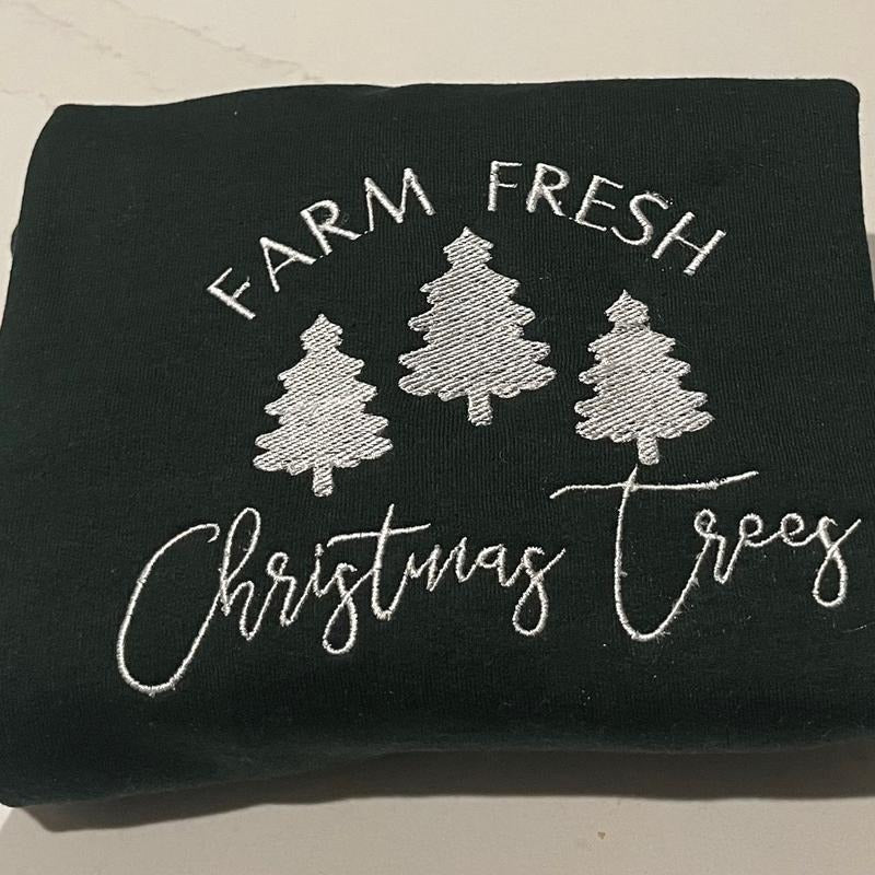 Farm fresh Christmas trees sweatshirt T-Shirts, Hoodie | HypeCrazeTee.com