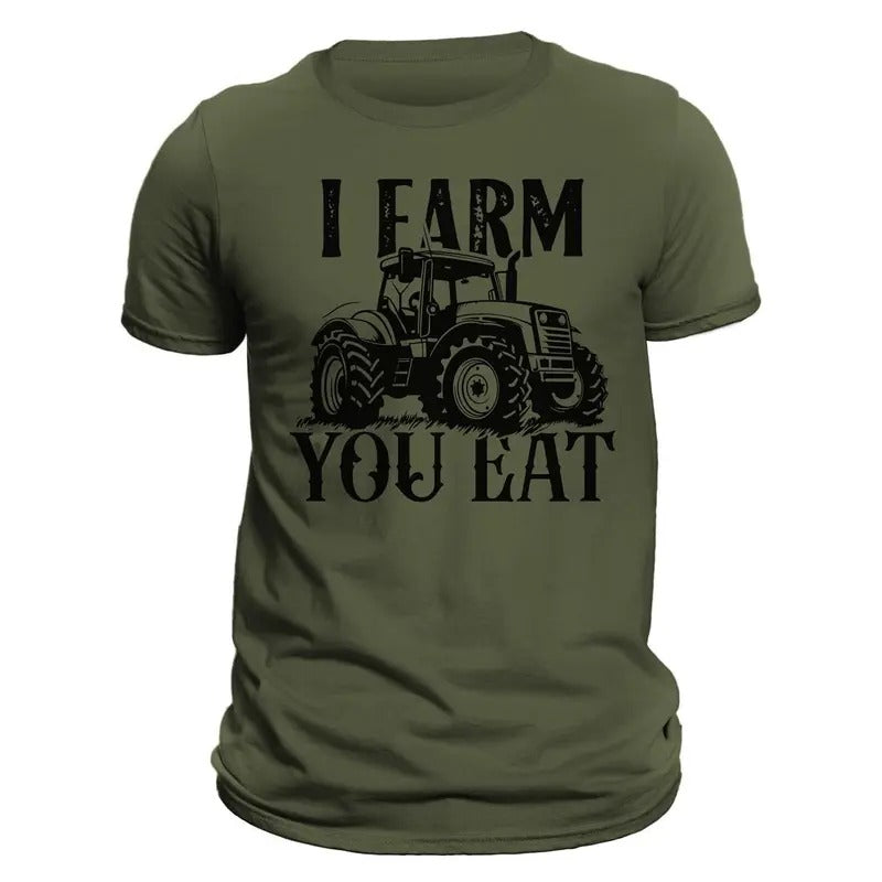 Farming Tractor I Farm You Eat Men's T-Shirt Hoodie, Sweatshirt | HypeCrazeTee.com