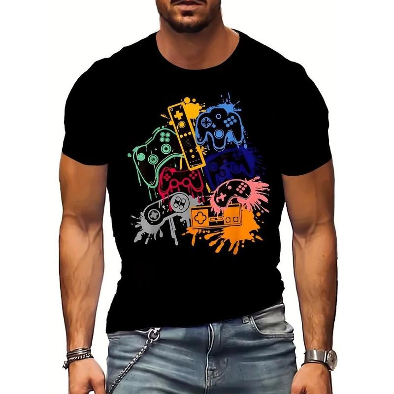 Fashion-Forward Graphic Tee - Soft & Breathable Crew Neck T-Shirt with Eye-Catching Print