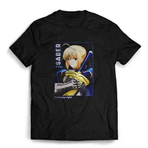 Fate Stay Night Saber Anime Fate Stay Night Mens T-Shirt Tee