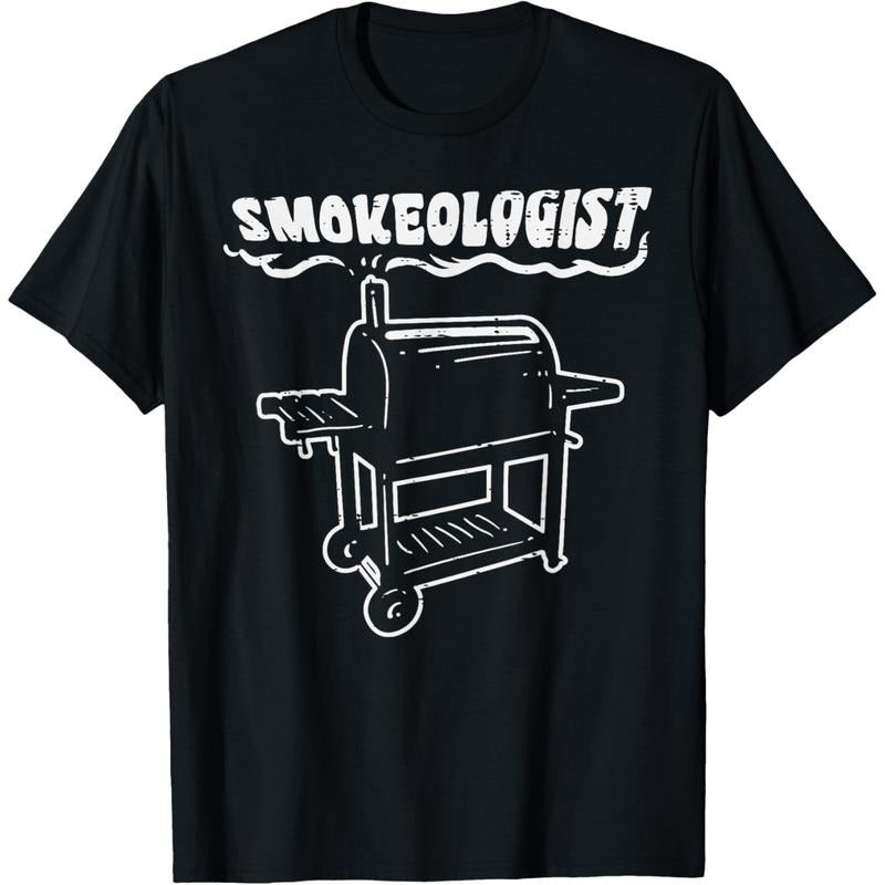 Father's Day Gift Smokeologist Funny Bbq Barbecue Grill PitDad Men T-Shirt Graphic Graphic Tees Hoodie, Sweatshirt