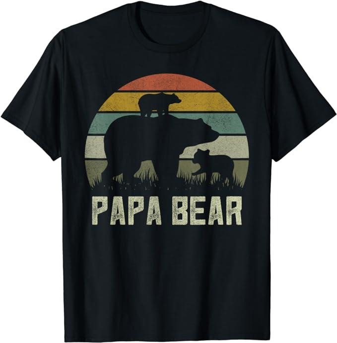 Father's Day T-Shirt, Gifts For Dad, Funny Papa Bear Shirts, Fathers Day T-Shirt Menswear Top Underwear Tshirt Hoodie,...