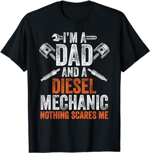 Father's Day T-Shirt, Gifts For Dad, Gift For Men Halloween Diesel Mechanic Dad T-Shirt Menswear Hoodie, Sweatshirt