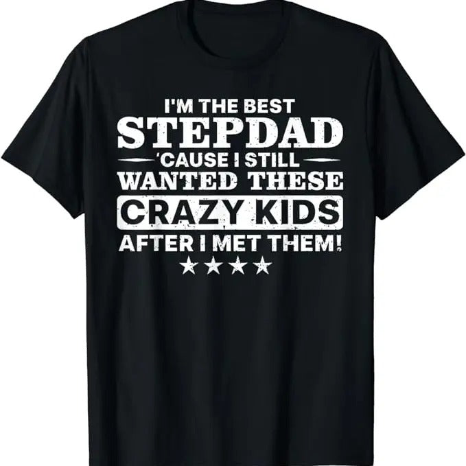 Father's Day T-Shirt, Gifts For Stepdad, Cool Stepdad For Men Father Step Dad Parenthood Stepfather T-Shirt Menswear...