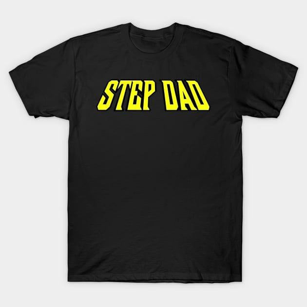 Father's Day T-Shirt, Gifts For Stepdad, Invincible Step Dad T-Shirt Menswear Fashion, Father's Day Gift Casual Cotton...