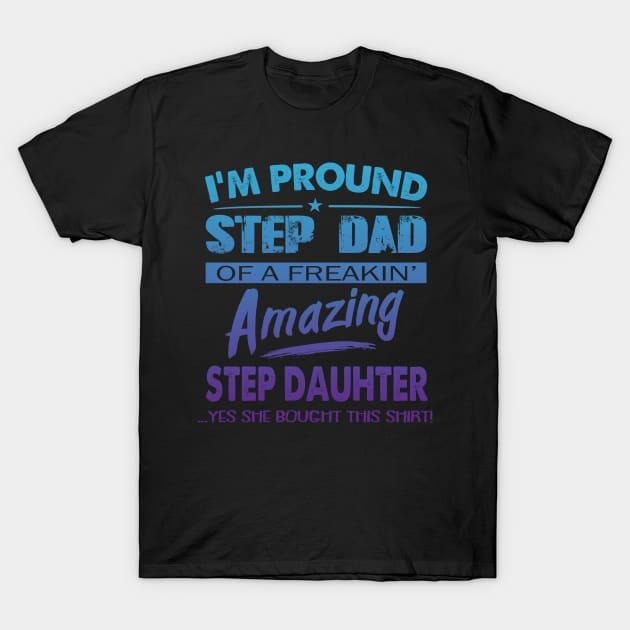 Father's Day T-Shirt, Gifts For Stepdad, Step Dad 2024 T-Shirt Casual Cotton Menswear Top Hoodie, Sweatshirt