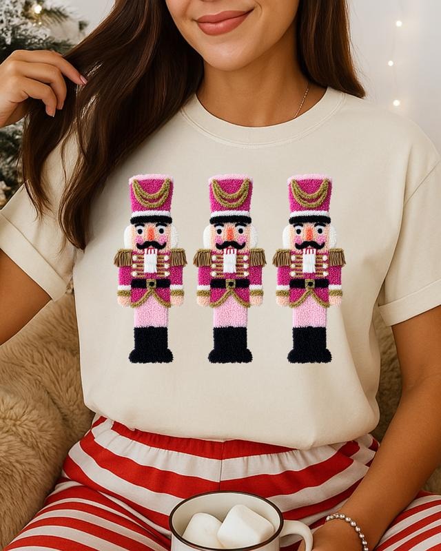 Faux Nutcracker Dolls Comfort Colors, Trendy Christmas Gift Tshirt Hoodie, Sweatshirt | HypeCrazeTee.com