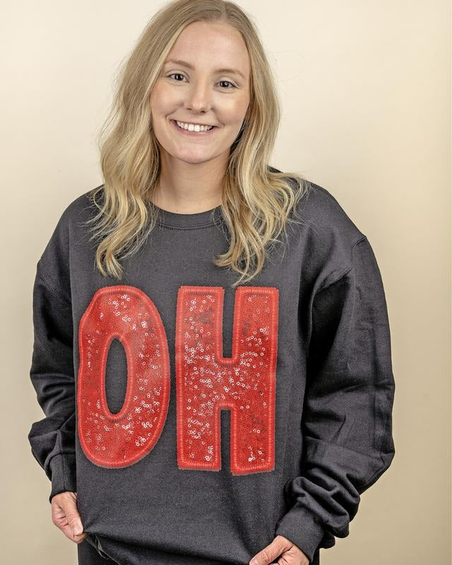 Faux Sequin OH Unisex NuBlend Crew Sweatshirt T-Shirts, Hoodie | HypeCrazeTee.com