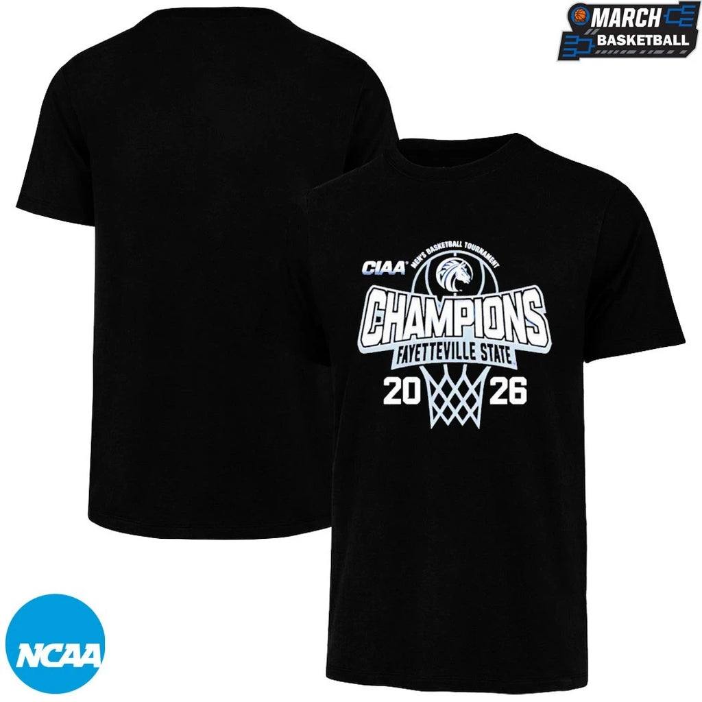Fayetteville State Men’s Basketball CIAA Tournament Champions 2026 T-Shirts