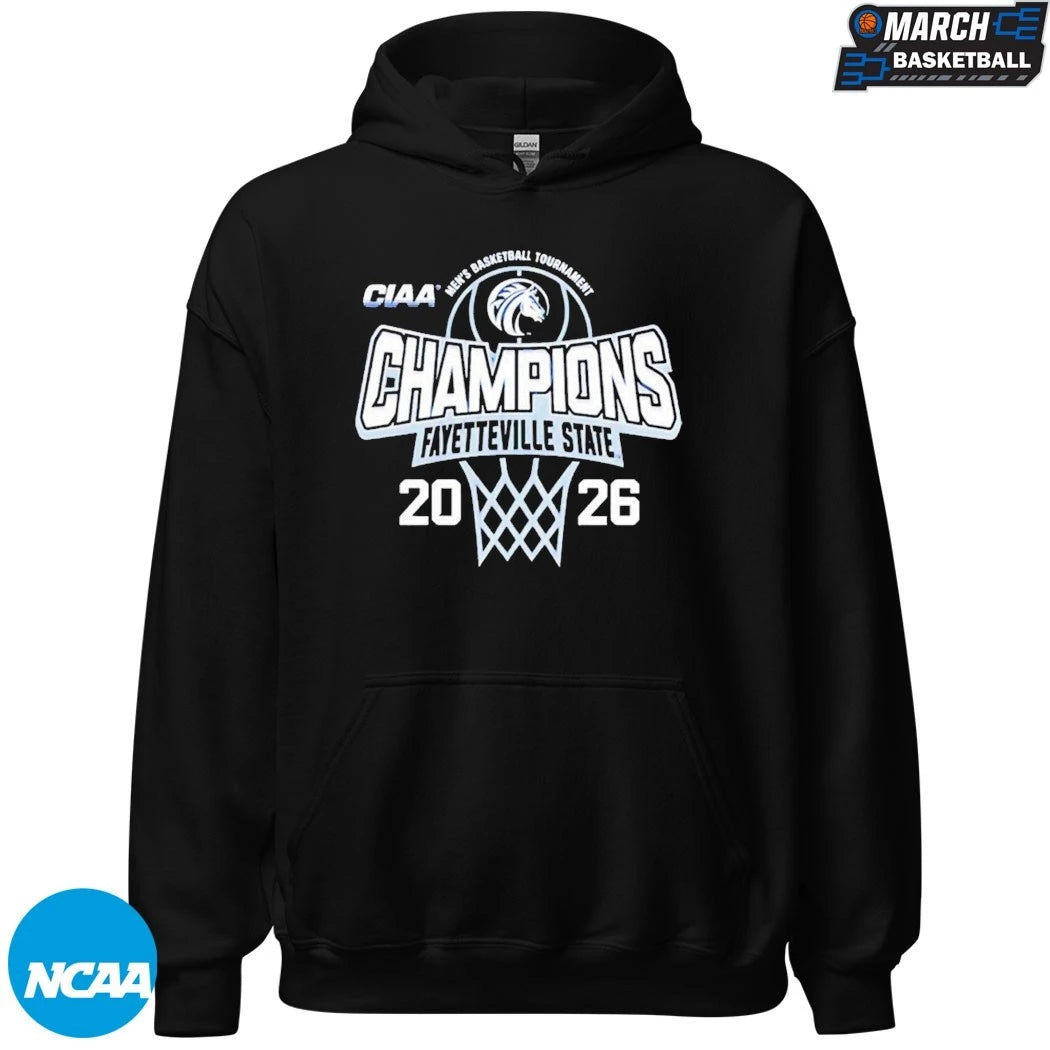 Fayetteville State Men’s Basketball CIAA Tournament Champions 2026 T-Shirts