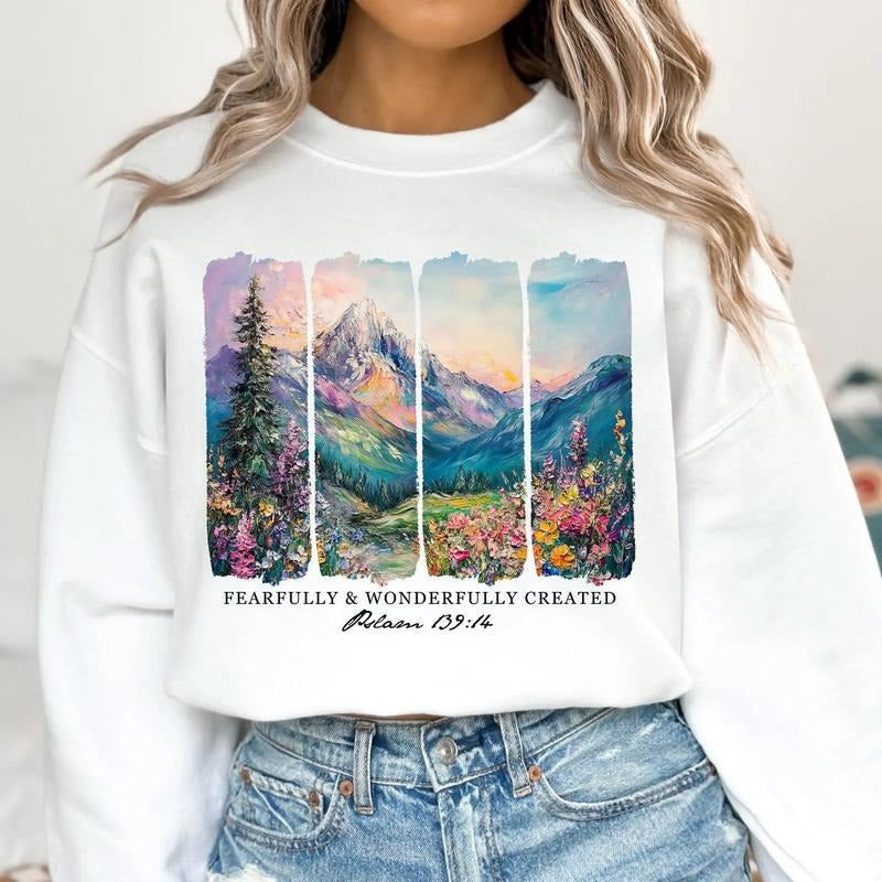 Fearfully and Wonderfully Created DTF Transfers - THIS IS NOT A SHIRT Hoodie, Sweatshirt | HypeCrazeTee.com