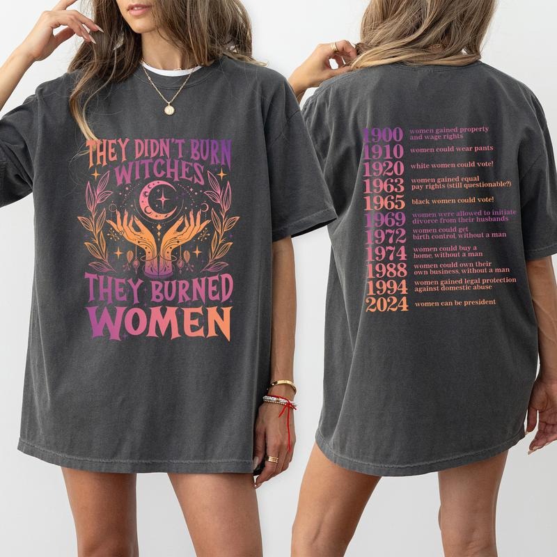 Femist Comfort Colors Shirt, Women's Rights Graphic Tee For Coworker, Support Women Unhinged Tees, Feminism Oversized...