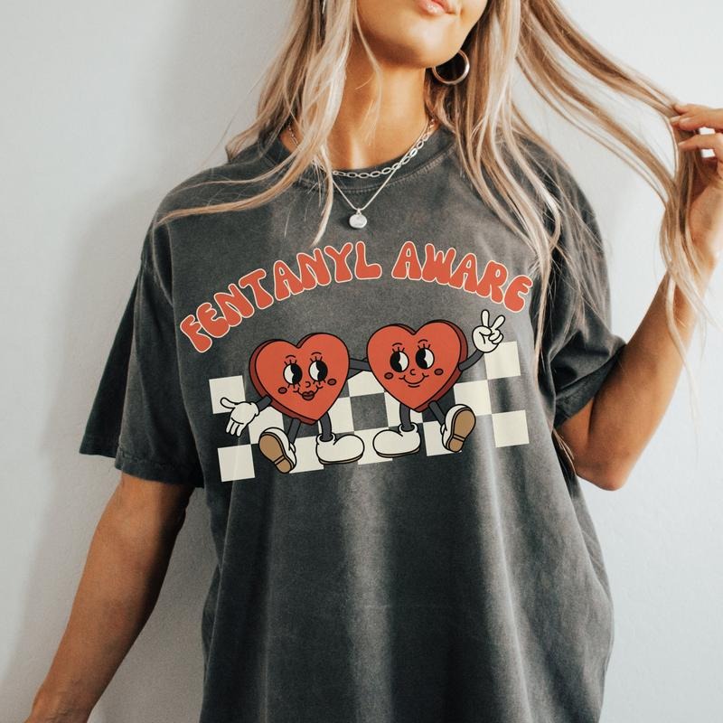 Fentanyl Aware Shirt Public Health Shirts Harm Reduction Retro Overdose Awareness Cute Addiction Recovery T-Shirts, Hoodie, Sweatshirt