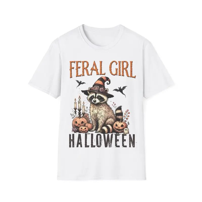 Feral Girl Halloween Unisex Softstyle T-Shirt Hoodie, Sweatshirt | HypeCrazeTee.com