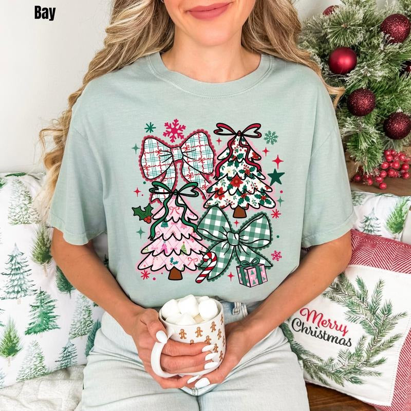 Festive Christmas Collage Comfort Colors T-Shirt 'NLB' Hoodie, Sweatshirt | HypeCrazeTee.com