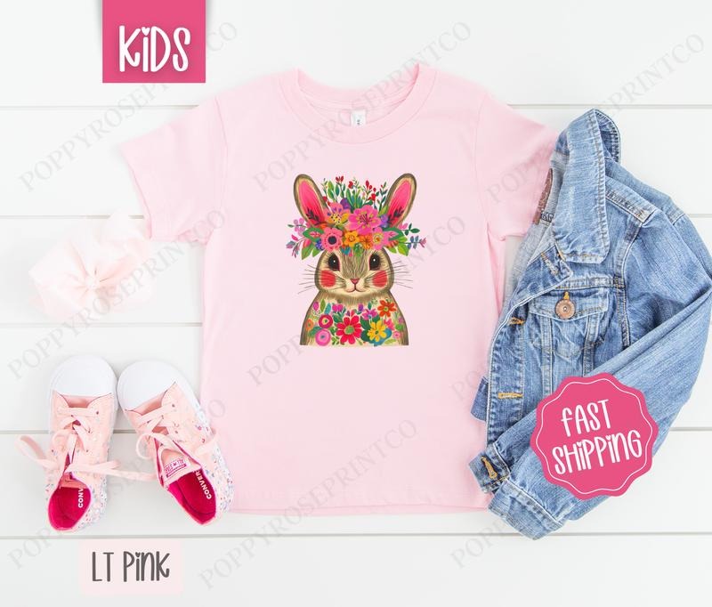 Fiesta Bunny Kids Shirt - Easter Children's Tshirt - Cute Youth Tee Gildan Hoodie, Sweatshirt | HypeCrazeTee.com