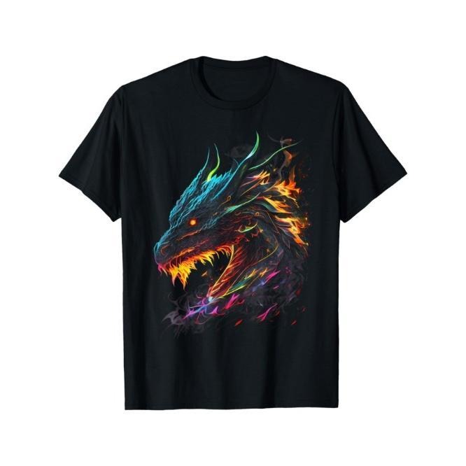 Fire Dragon Flame Dragon Graphic Tees Men Women Boys Girls T-Shirt Made in USA Hoodie, Sweatshirt | HypeCrazeTee.com