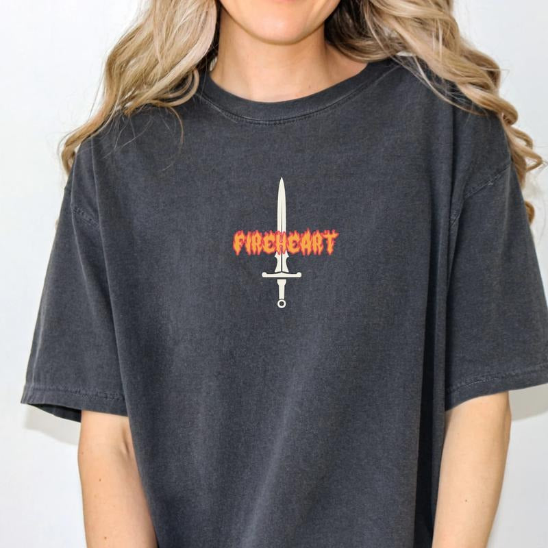 Fireheart Throne Of Glass T-Shirt, Throne Of Glass Series Sweatshirt, Aelin Galathynius Tee Shirt, Romantasy Book Shirt,...