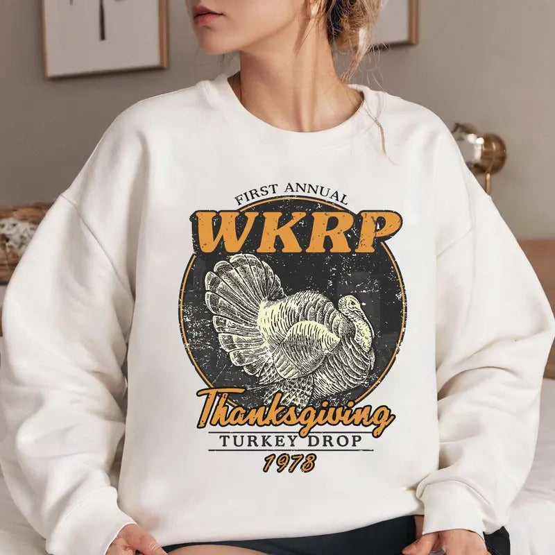 First Annual Thanksgiving Day Sweatshirt T Shirt, Turkey Fall Long Sleeves, Movie Quote Tee, Unisex Short Sleeve Tee Hoodie