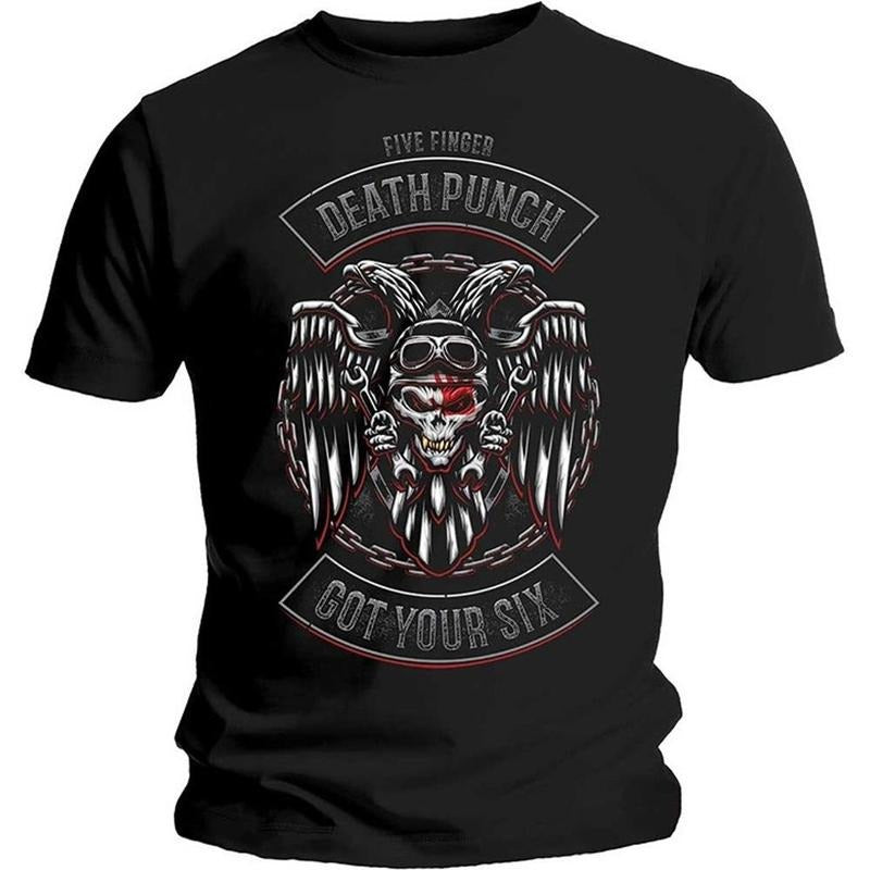 Five Finger Death Punch Biker Badge Unisex T-shirt Unisex Full Size Hoodie, Sweatshirt | HypeCrazeTee.com
