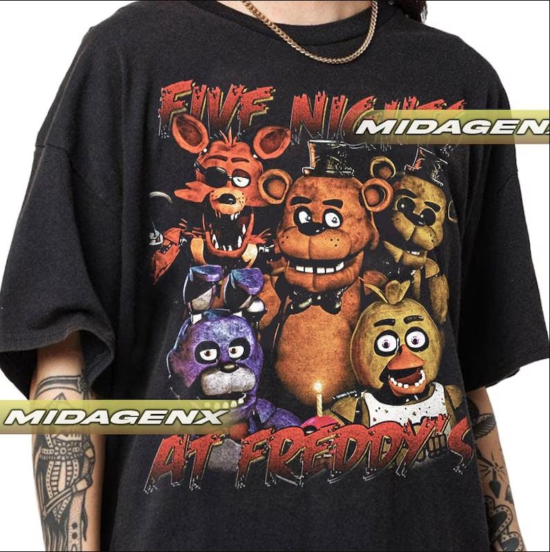 Five Nights At Freddy's Vintage T-Shirt, Movie Shirt Hoodie, Sweatshirt | HypeCrazeTee.com