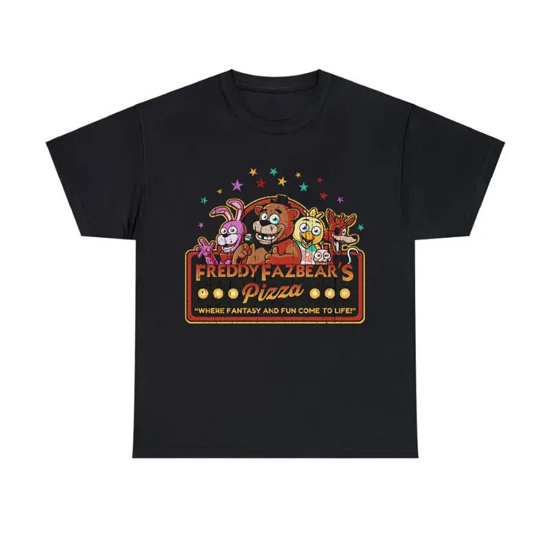 Five Nights at Freddy's Vintage Style T-Shirt Retro Gaming Graphic Tee Hoodie, Sweatshirt | HypeCrazeTee.com
