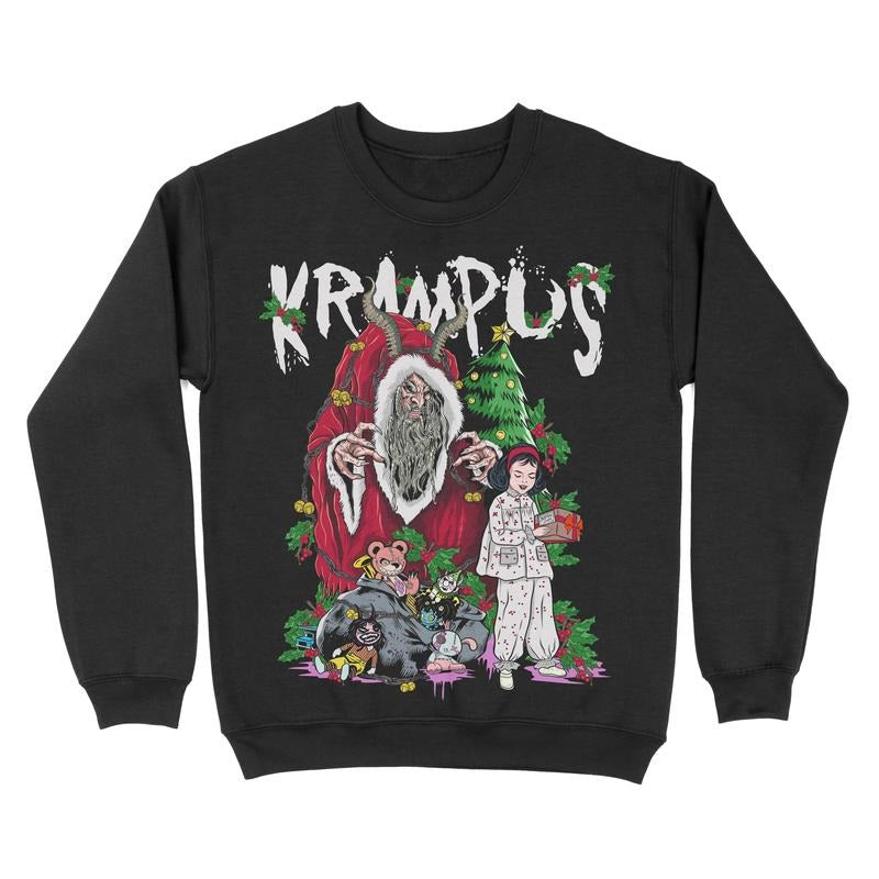 Fleece Crewneck Sweatshirt - Krampus Casual Classic Casual Classic T-Shirts, Hoodie | HypeCrazeTee.com