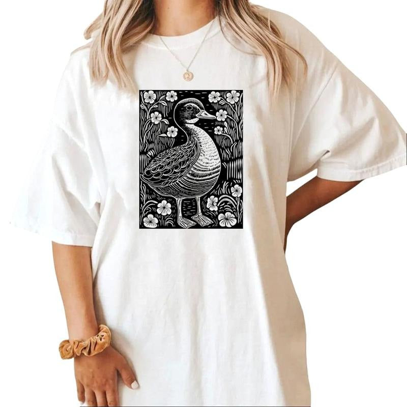Floral Classic Mallard Duck Hunting Hoodie T-shirt Sweatshirt Unisex Husband | HypeCrazeTee.com