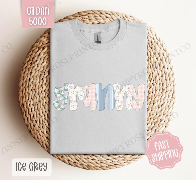 Floral Granny Gildan Shirt, Cute Spring Grandma Tshirt, Coquette Granny Tee Hoodie, Sweatshirt | HypeCrazeTee.com