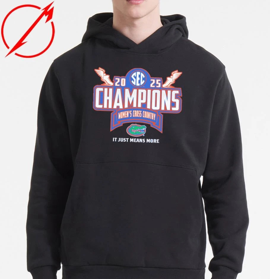 Florida Gators 2025 SEC Women’s Cross Country Conference Champions Locker Room T-Shirt