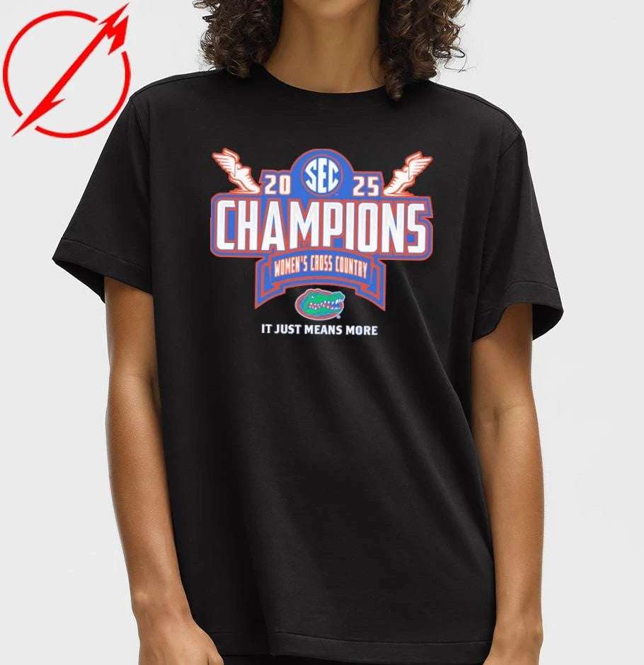 Florida Gators 2025 SEC Women’s Cross Country Conference Champions Locker Room T-Shirt