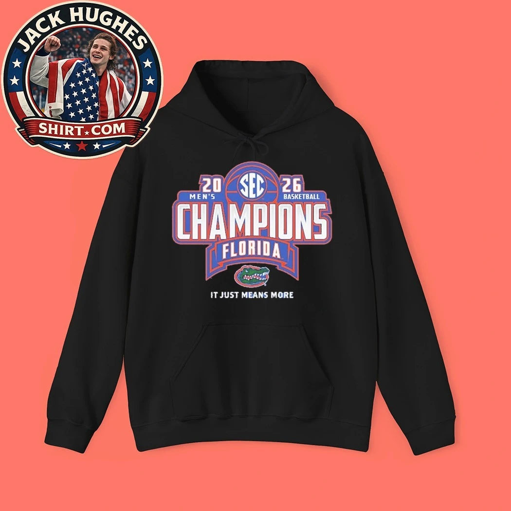 Florida Gators 2026 SEC Men’s Basketball Regular Season Champions Locker Room Logo T-Shirt