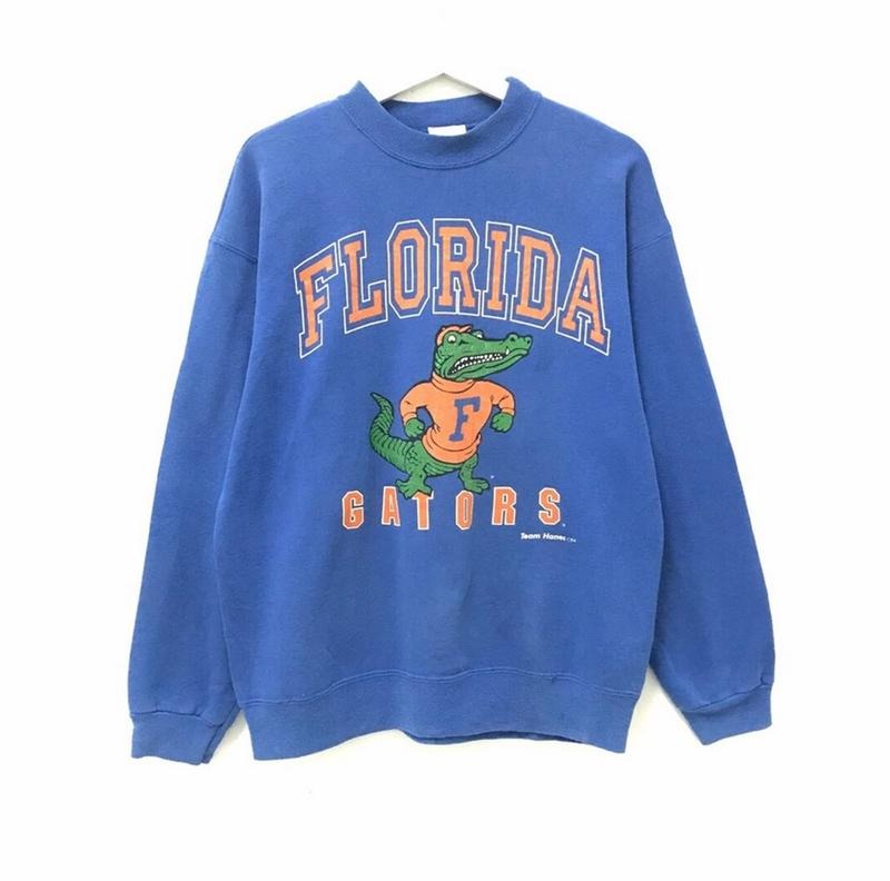 Florida Gators shirt Vintage 90s University of Florida Gators Sweatshirt Menswear Hoodie Sweaters Tops | HypeCrazeTee.com
