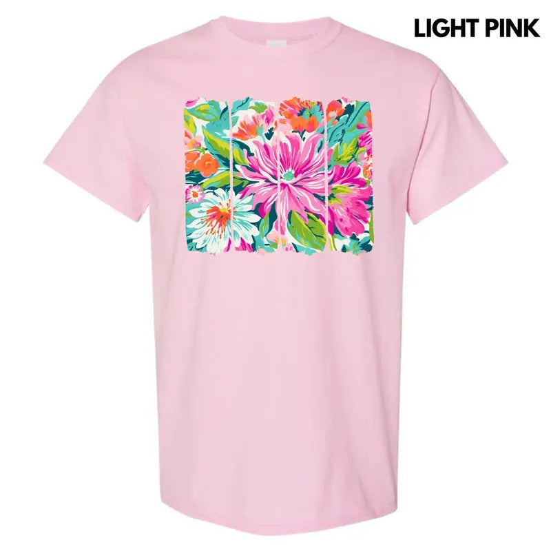 Flower Artwork Gildan Short Sleeve T-Shirt 'NLB' Hoodie, Sweatshirt | HypeCrazeTee.com