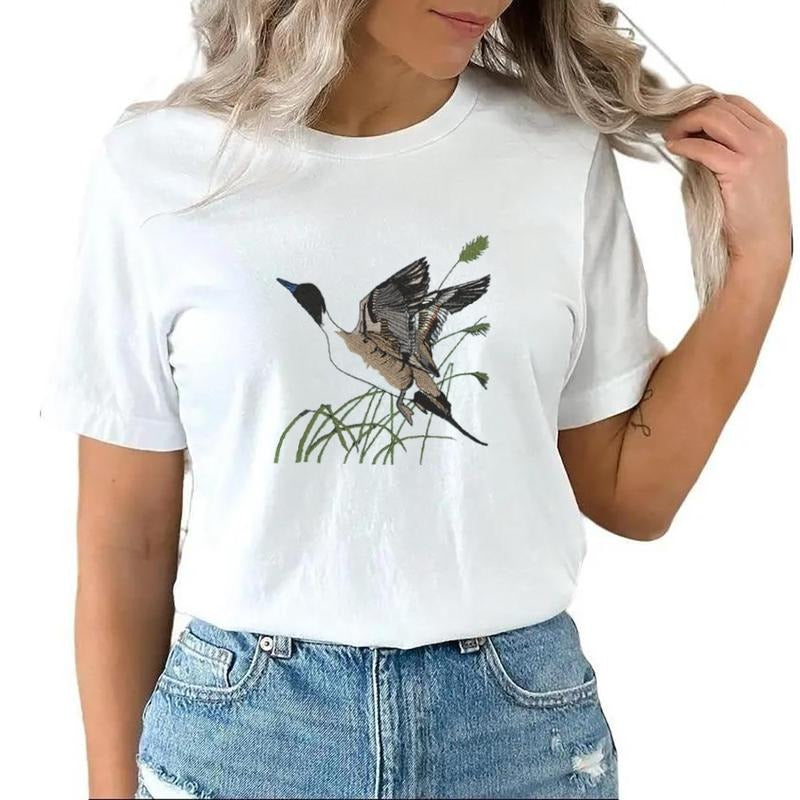 Flying Pintail Duck T-shirt Hunting Season 2025 Sweatshirt Hoodie Retro Unisex | HypeCrazeTee.com