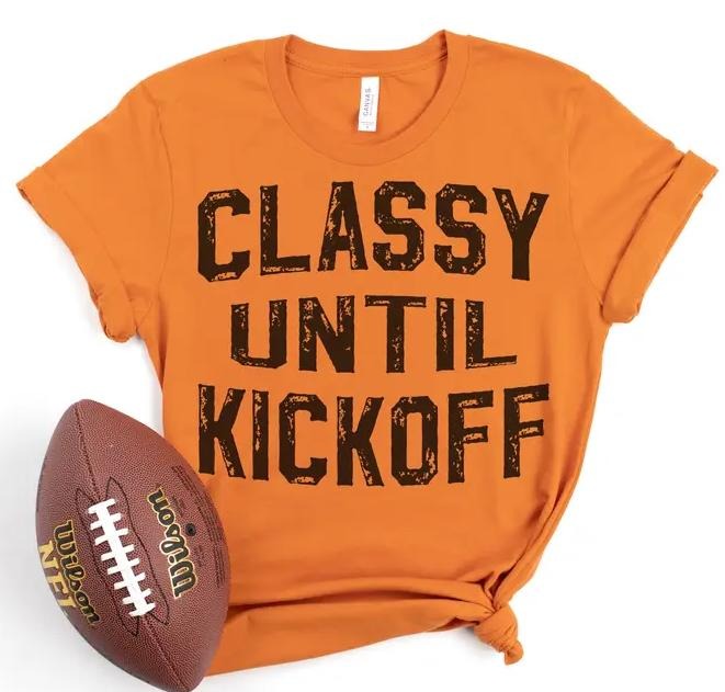 Football Sarcastic T-shirt Funny Kickoff Tshirt Football Retro Tee Classy Football T-shirt Funny Football Tshirt Casual...