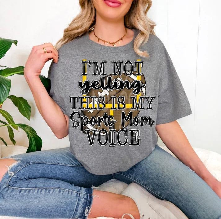 Football Sports Mom Voice DTF Transfers - THIS IS NOT A SHIRT Hoodie, Sweatshirt | HypeCrazeTee.com
