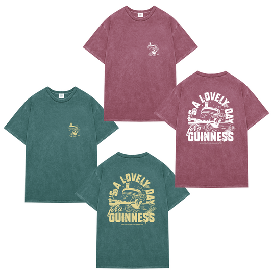 Guinness x UN:IK 'Football Toucan' Vintage Washed Tee Twinpack