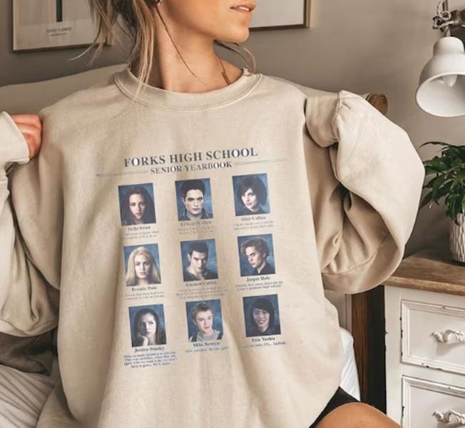 Forks High School Senior Yearbook Shirt, Twilight Shirt, Edward Cullen Shirt, Hoodie, Sweatshirt | HypeCrazeTee.com